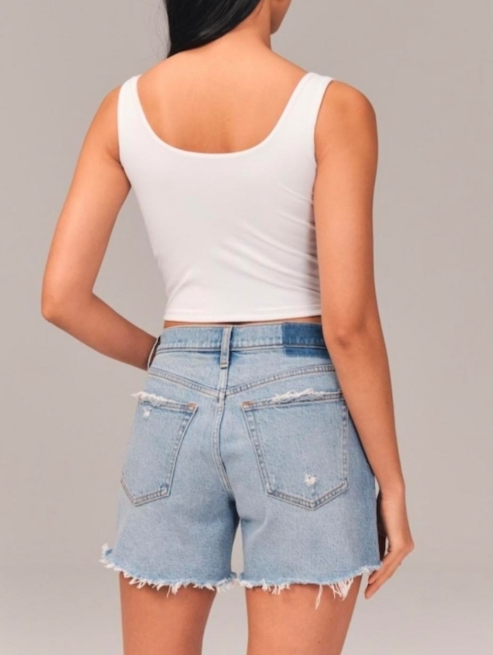 Abercrombie & Fitch 90s Baggy Low Rise Jean Shorts Size 29 - Picture 2 of 6
